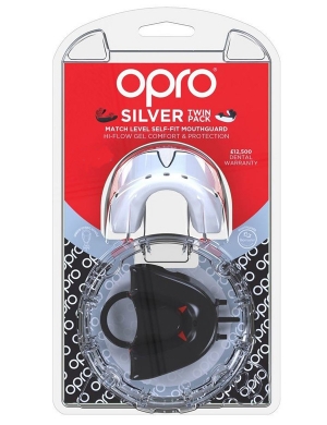 Opro Jnr Silver Match Level (Up to 10yrs) - Twin Pack